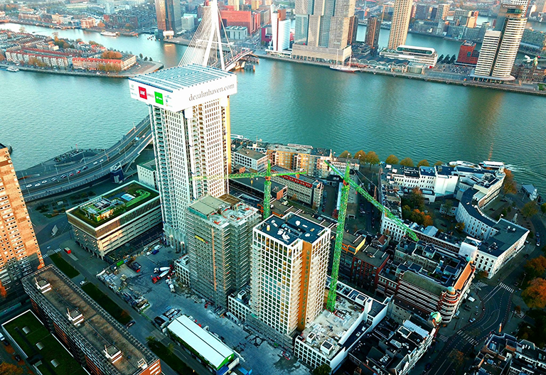 We are in the tallest building of Benelux with our solution partner WB Firepacks!