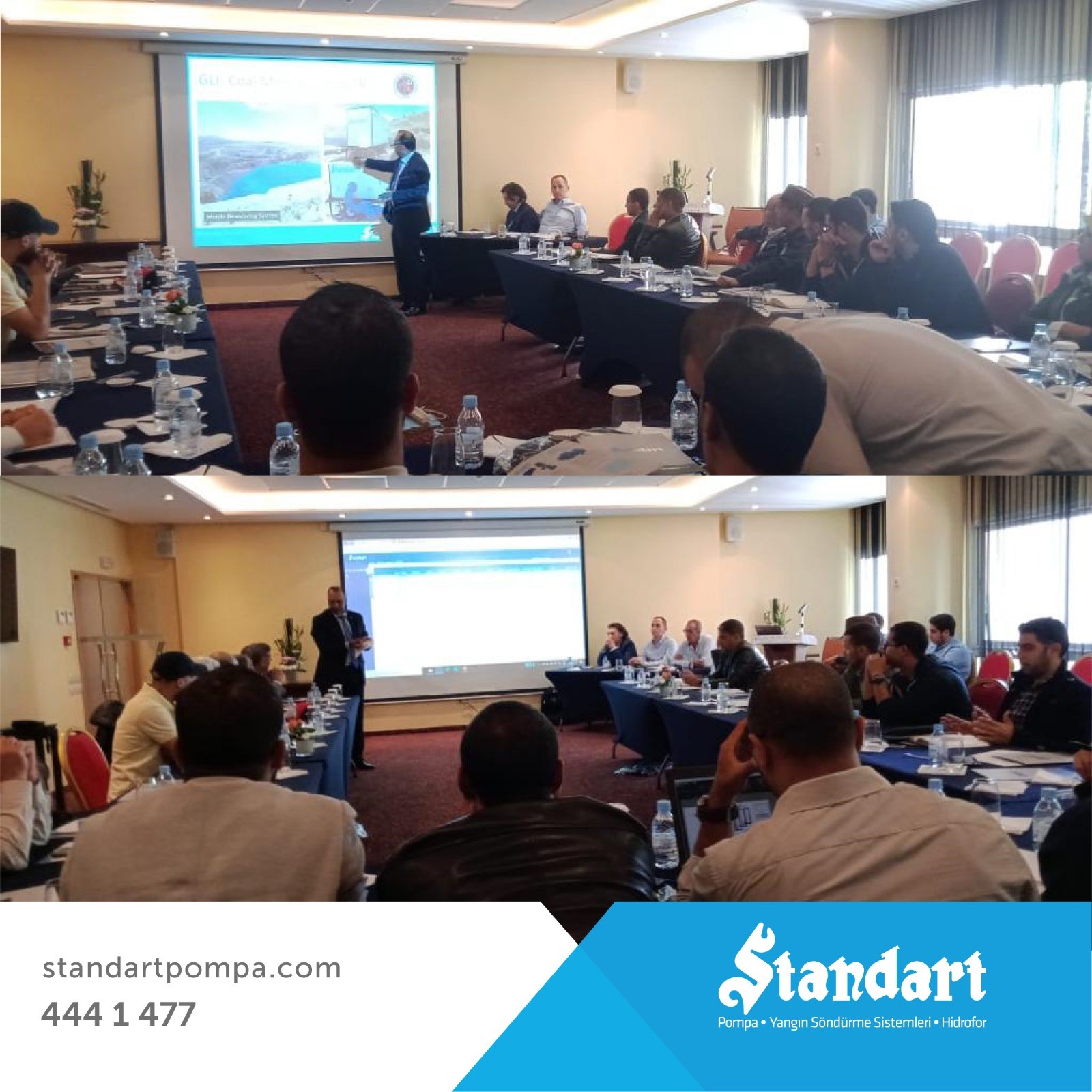 Standart Pompa met with the employees of the Directorate of Water at a meeting held in Casablanca, Morocco.